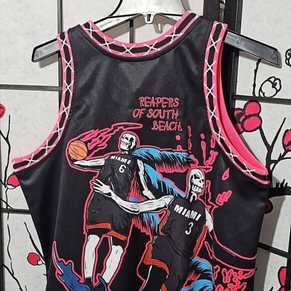 Miami Heat Brand X Jersey Dwyane Wade‎ LeBron James Size XS NWT - Picture 9 of 11